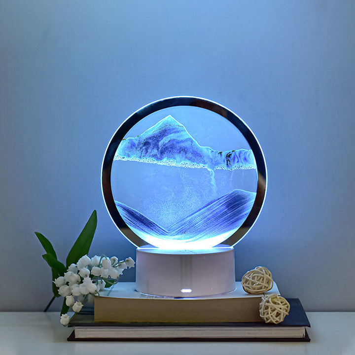 Stornfield | Creative Quicksand Round Hourglass 3D Night LED Table Lamp