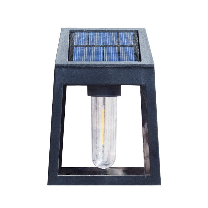 Modern Square Plastic Solar LED Outdoor Waterproof Garden Landscape Wall Sconce Lamp | Stornfield