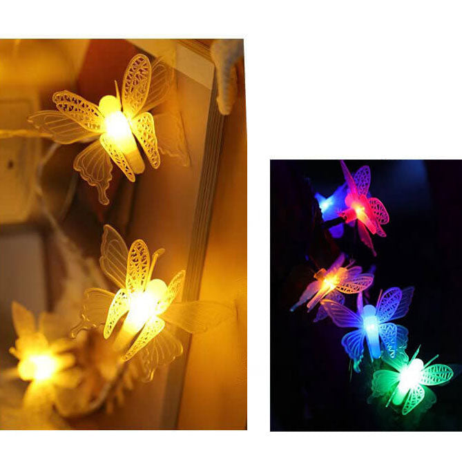 Stornfield | Luminelle LED Garland | Butterfly Design | For Garden, Balcony & Terrace | Outdoor Decor