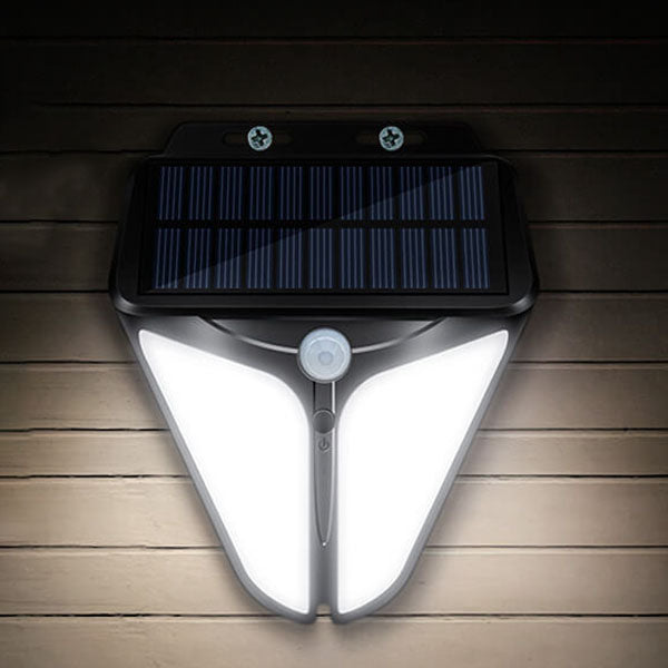 Stornfield | Lampe murale LED extérieure étanche avec capteur de corps intelligent triangle solaire
