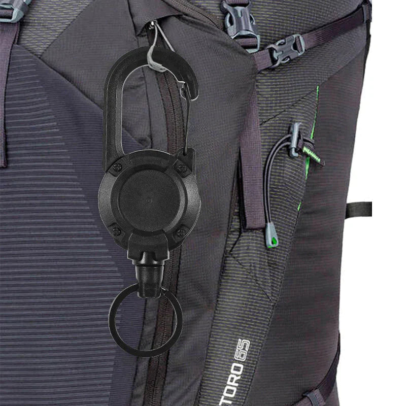 Automatic retractable key holder made of wire rope for outdoor use | Stornfield