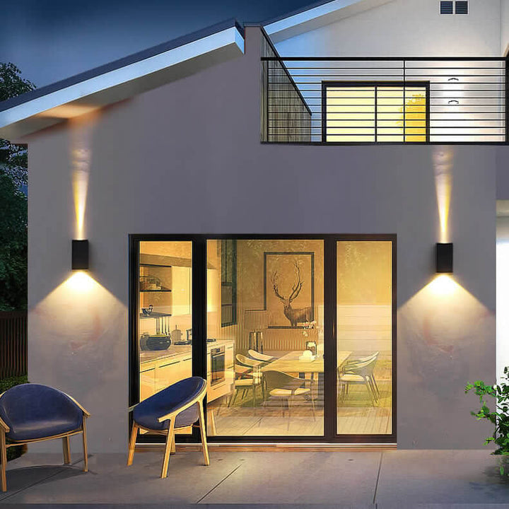 Solar Simple Trapezoid Outdoor Waterproof LED Wall Sconce Lamp | Stornfield