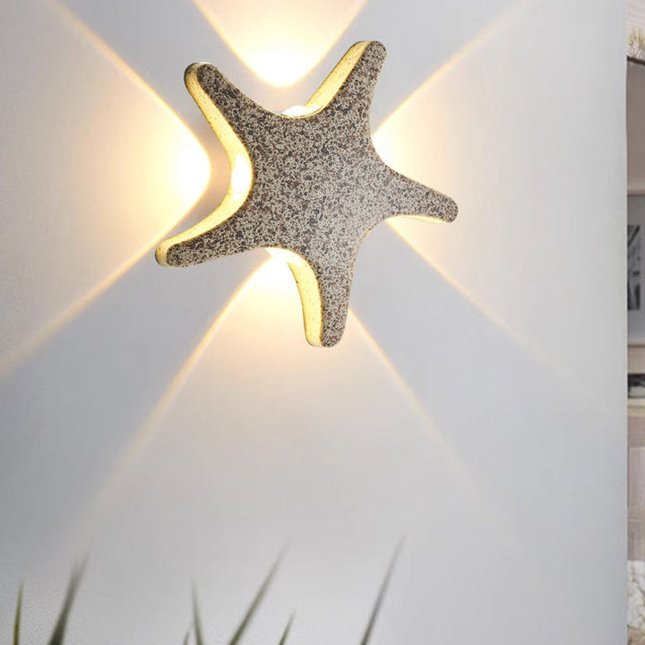 Stornfield | Contemporary Simplicity Outdoor Waterproof LED Starfish Design Aluminum Wall Light