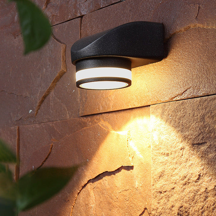 Modern Cylindrical Die-Cast Aluminum LED Waterproof Outdoor Garden Wall Light | Stornfield