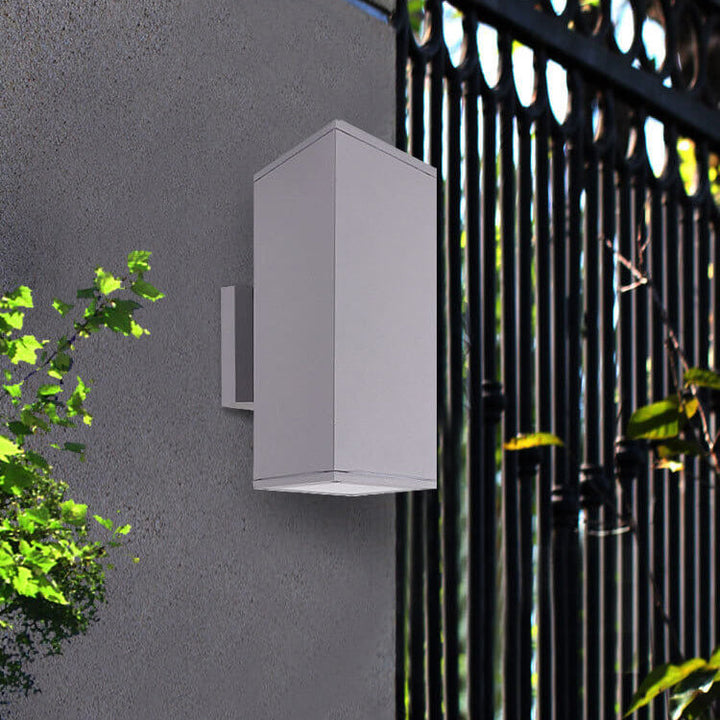 Modern Minimalist Square Column LED Luminous Outdoor Waterproof Wall Sconce Lamp | Stornfield