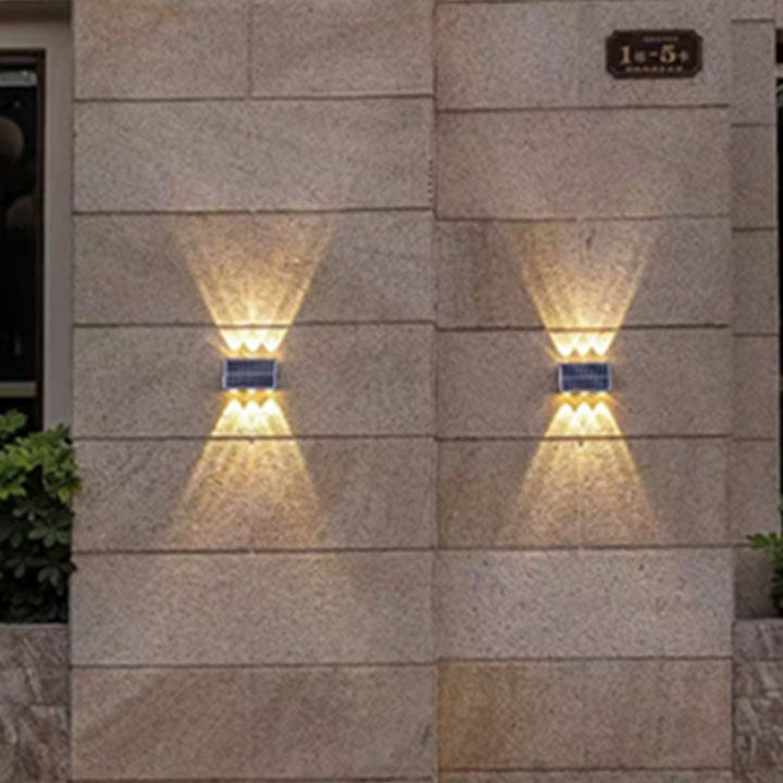 Contemporary Industrial Solar Waterproof ABS Column LED Wall Sconce Lamp For Outdoor Patio | Stornfield