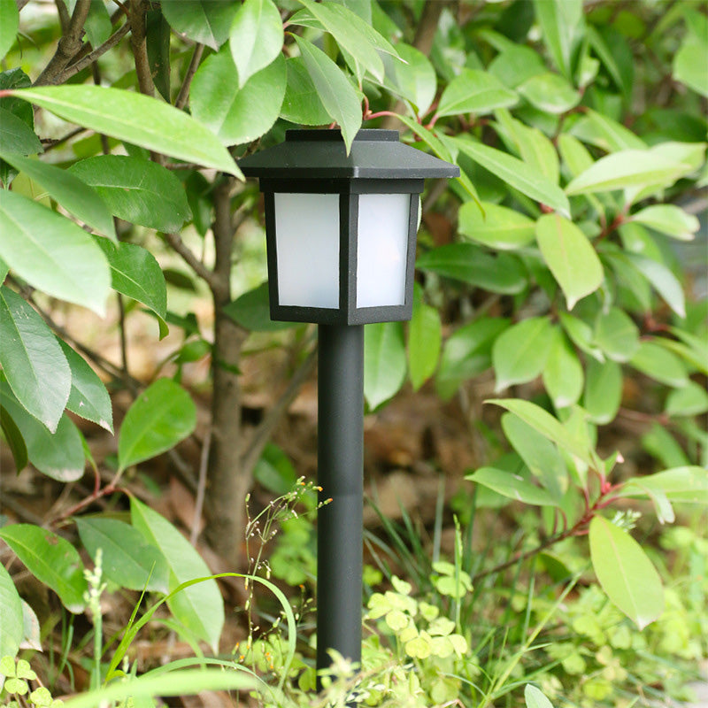 Modern Minimalist Waterproof Solar Square ABS PVC LED Outdoor Landscape Light For Garden | Stornfield