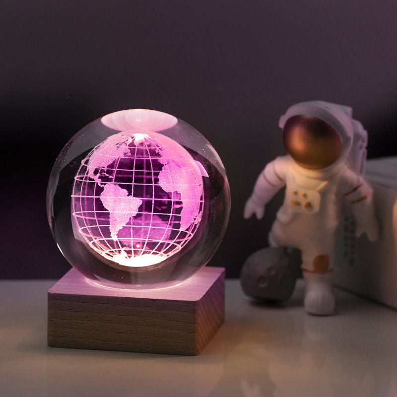 3D Galaxy Crystal Ball Night Light | Stornfield