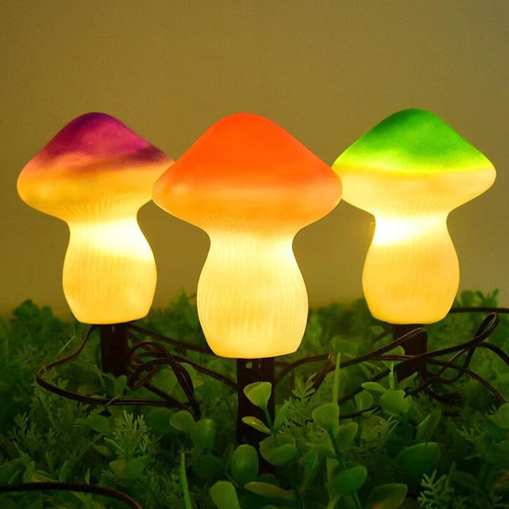Solar Outdoor Resin Mushroom LED Garden Ground Insert Decorative Landscape Light | Stornfield