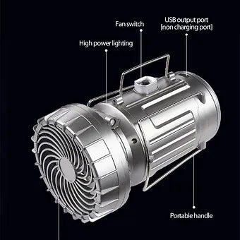 Lanterns Camping Solar Fan LED Light | Stornfield