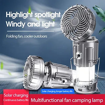 Lanterns Camping Solar Fan LED Light | Stornfield