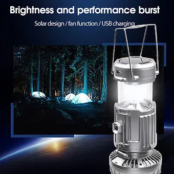 Lanterns Camping Solar Fan LED Light | Stornfield