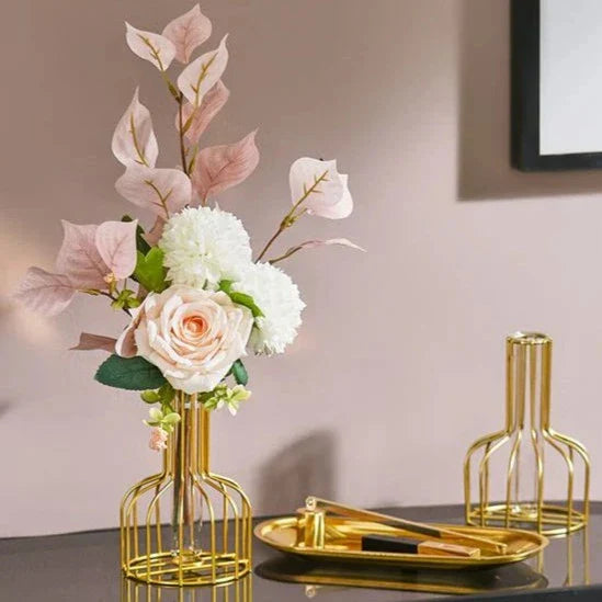 Gold Cage Vase Stornfield