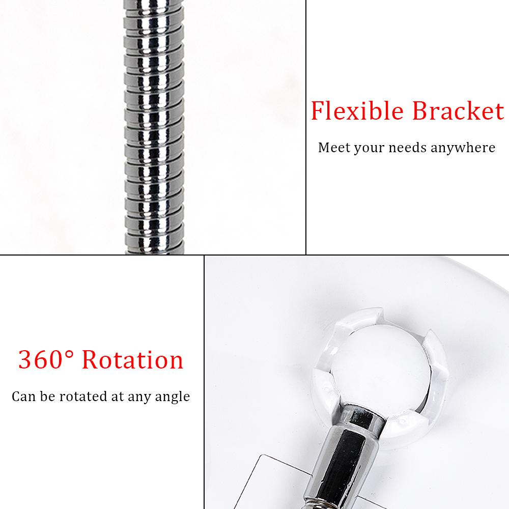 Makeup mirror with LED &amp; magnification - with suction cup and flexible arm | Stornfield