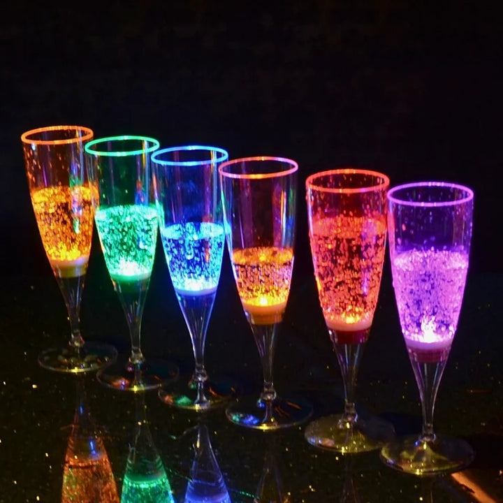 GlowSip - LED Light-Up Wine Glass Set (6 pieces) Stornfield