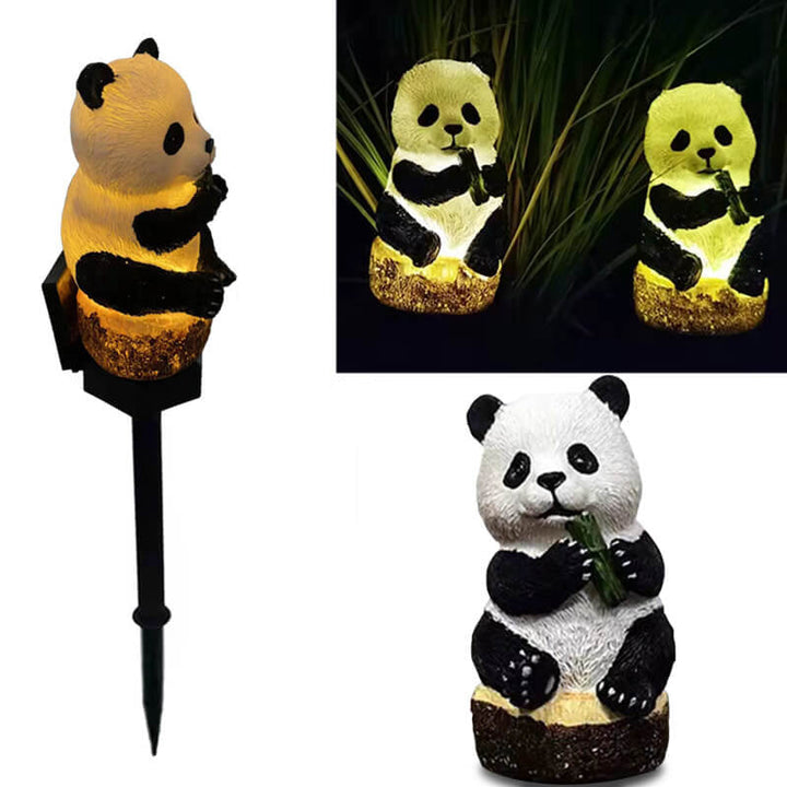 Stornfield | Waterproof Patio Decoration Solar Resin Panda Floor Light