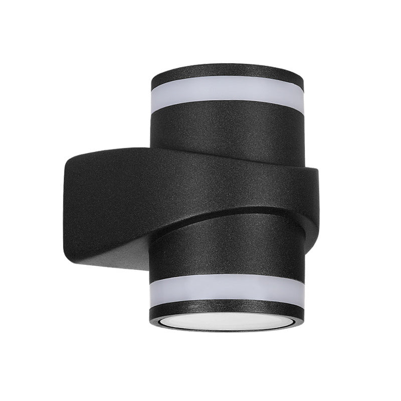 Modern Cylindrical Die-Cast Aluminum LED Waterproof Outdoor Garden Wall Light | Stornfield