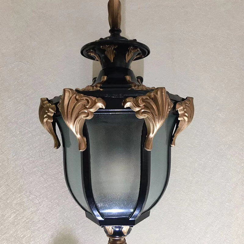 European Retro Lantern Glass Outdoor Waterproof 1-Light Wall Sconce Lamp | Stornfield