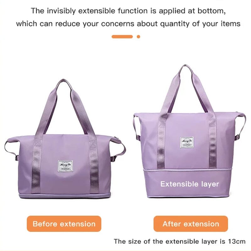 High Capacity Double Layer Wet Separation Travel Bag | Stornfield