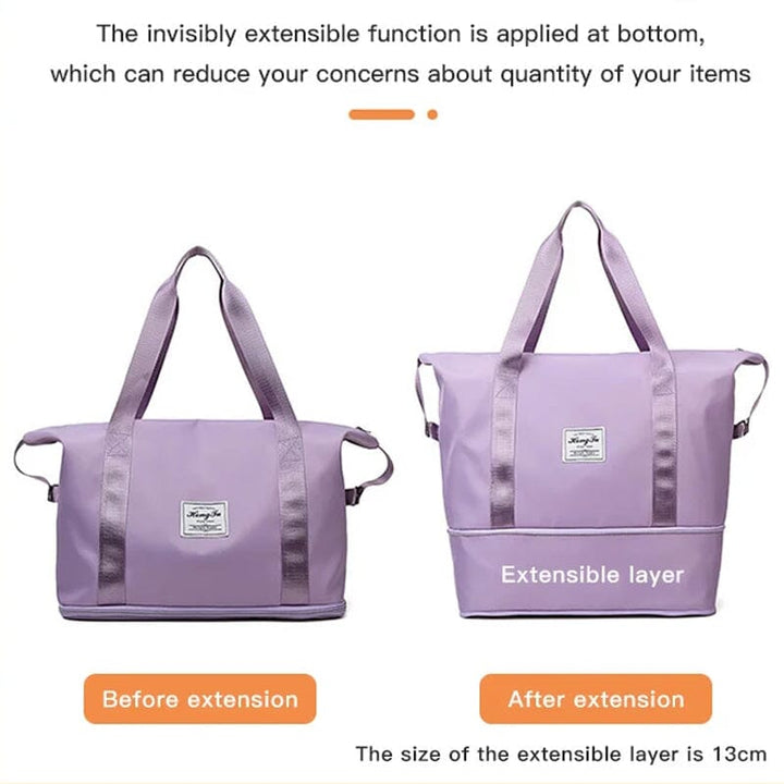High Capacity Double Layer Wet Separation Travel Bag | Stornfield