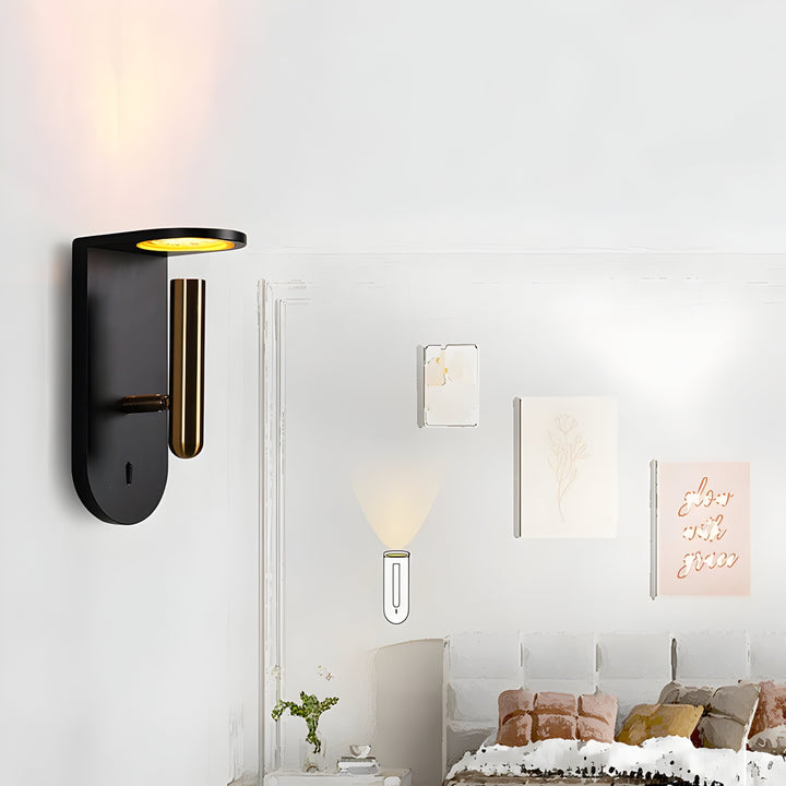 Stornfield Adjustable Nordic LED Wall Lamp with Flame Effect