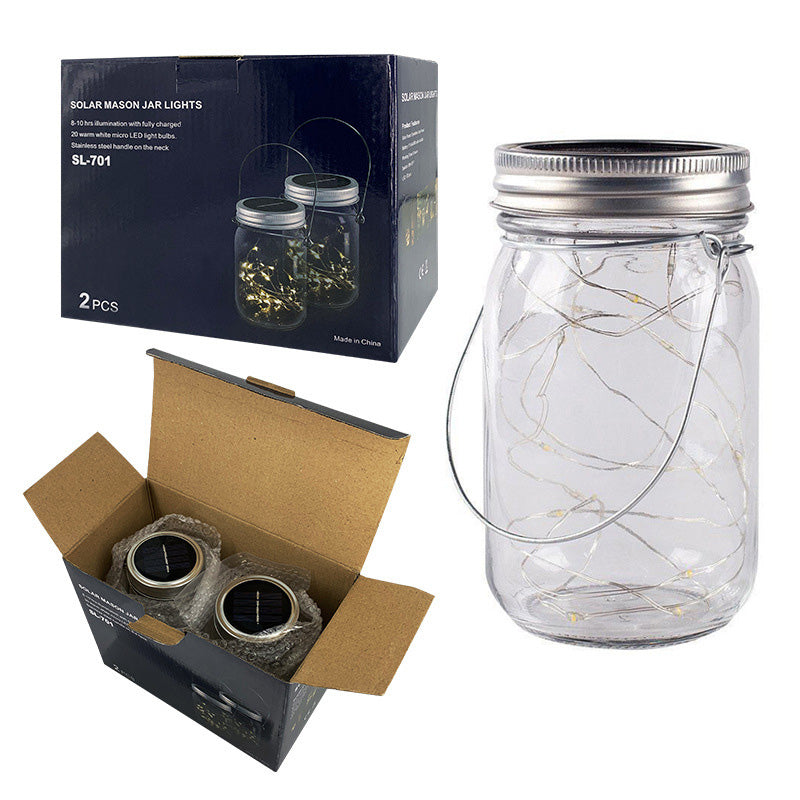 Modern Art Deco Waterproof Solar Glass Stainless Steel Copper Wire Star LED String Lights Outdoor Lighting For Garden | Stornfield