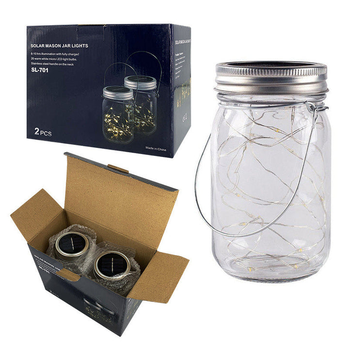 Modern Art Deco Waterproof Solar Glass Stainless Steel Copper Wire Star LED String Lights Outdoor Lighting For Garden | Stornfield