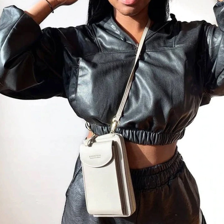 First-class phone case/shoulder bag with zipper | Stornfield