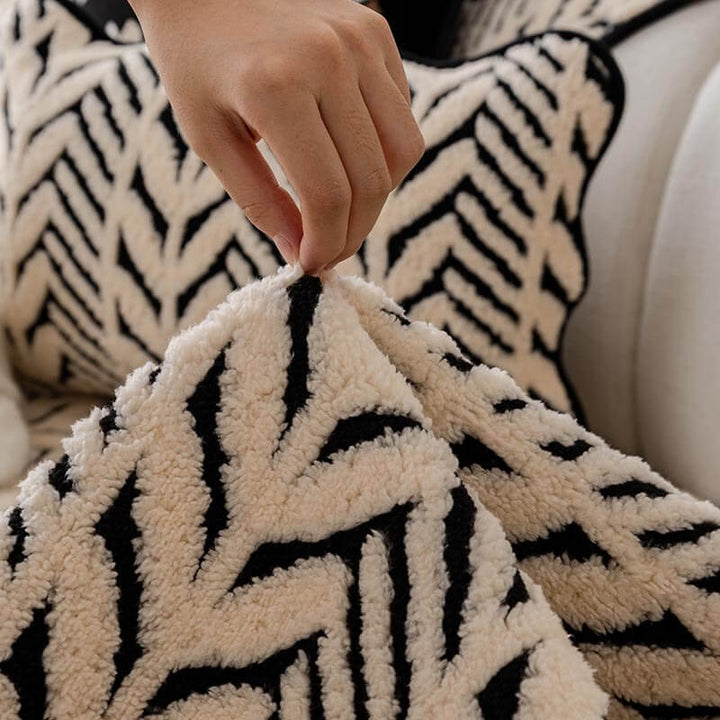 Premium Warm Wheat-Ear Plush Anti-Slip Couch Cover | Stornfield