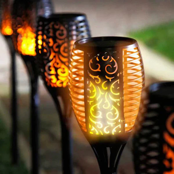 Solar powered waterproof LED garden torch | Stornfield