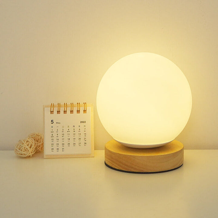 Stornfield | Modern Minimalist USB Rechargeable Round LED Table Lamp