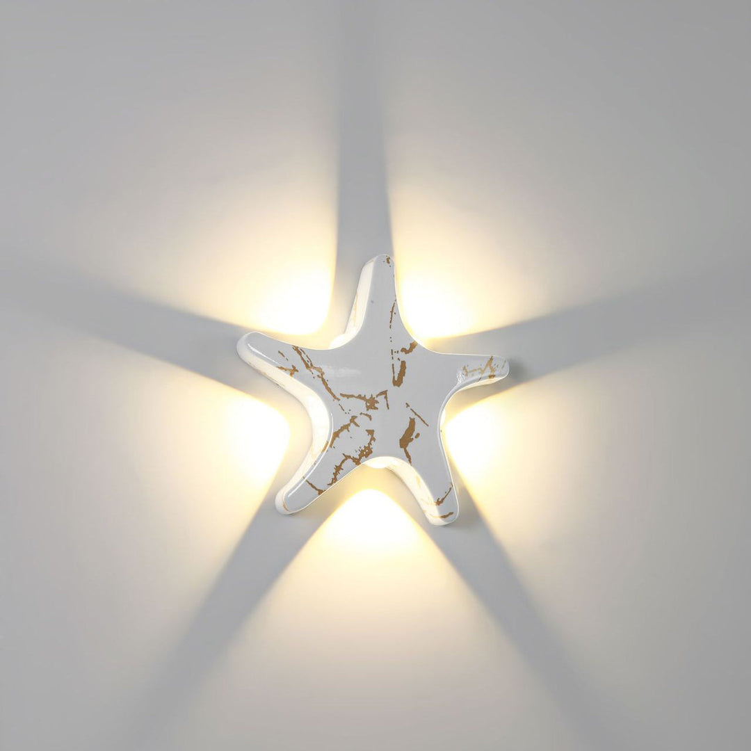 Stornfield | Contemporary Simplicity Outdoor Waterproof LED Starfish Design Aluminum Wall Light