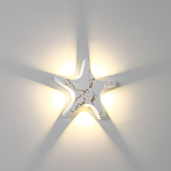 Stornfield | Contemporary Simplicity Outdoor Waterproof LED Starfish Design Aluminum Wall Light