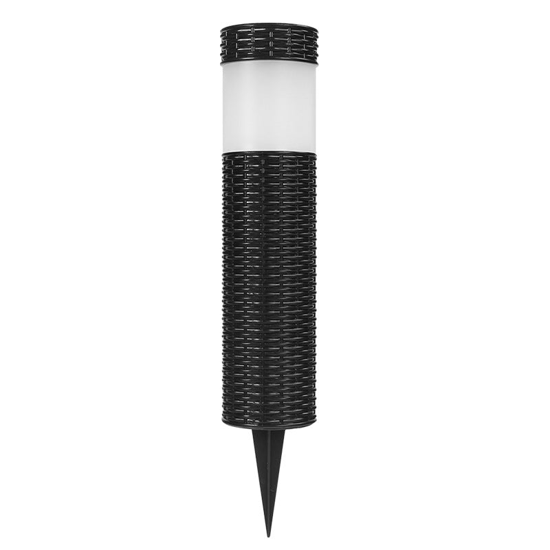 Stornfield | Outdoor Solar Rattan Cylindrical LED Garden Light