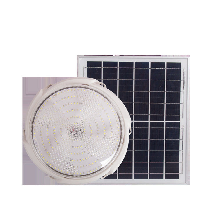 Modern Round Solar LED Remote Control Outdoor Indoor Flush Mount Lighting | Stornfield