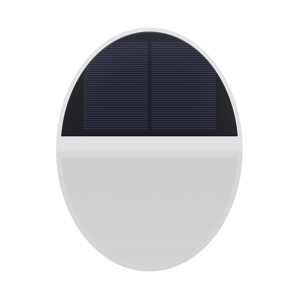 Solar Outdoor Waterproof Round Flat Body Radar Sensor LED Wall Sconce Lamp | Stornfield