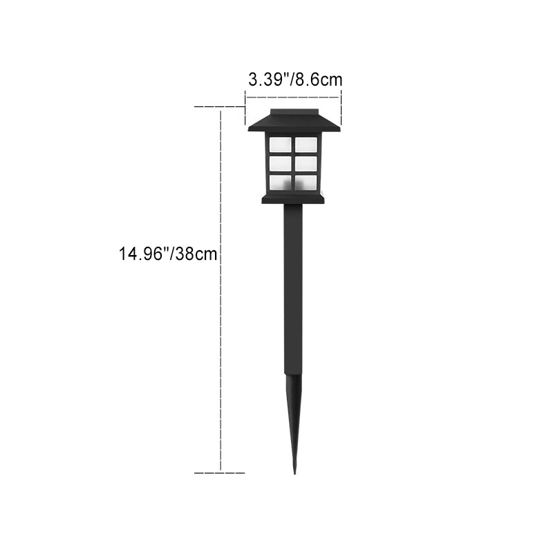 Traditional Rustic Waterproof Solar House ABS LED Outdoor Landscape Light For Garden | Stornfield