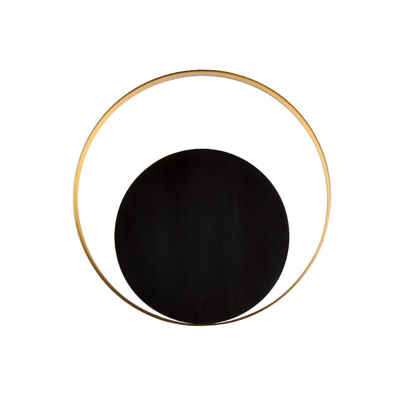 Stornfield | Modern Minimalist Circular Iron 1-Light Sconce for Bedroom