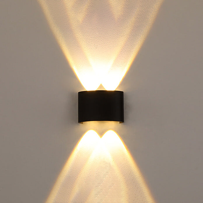 Modern Outdoor Arc Up and Down Spotlight LED Outdoor Waterproof Wall Sconce Lamp | Stornfield