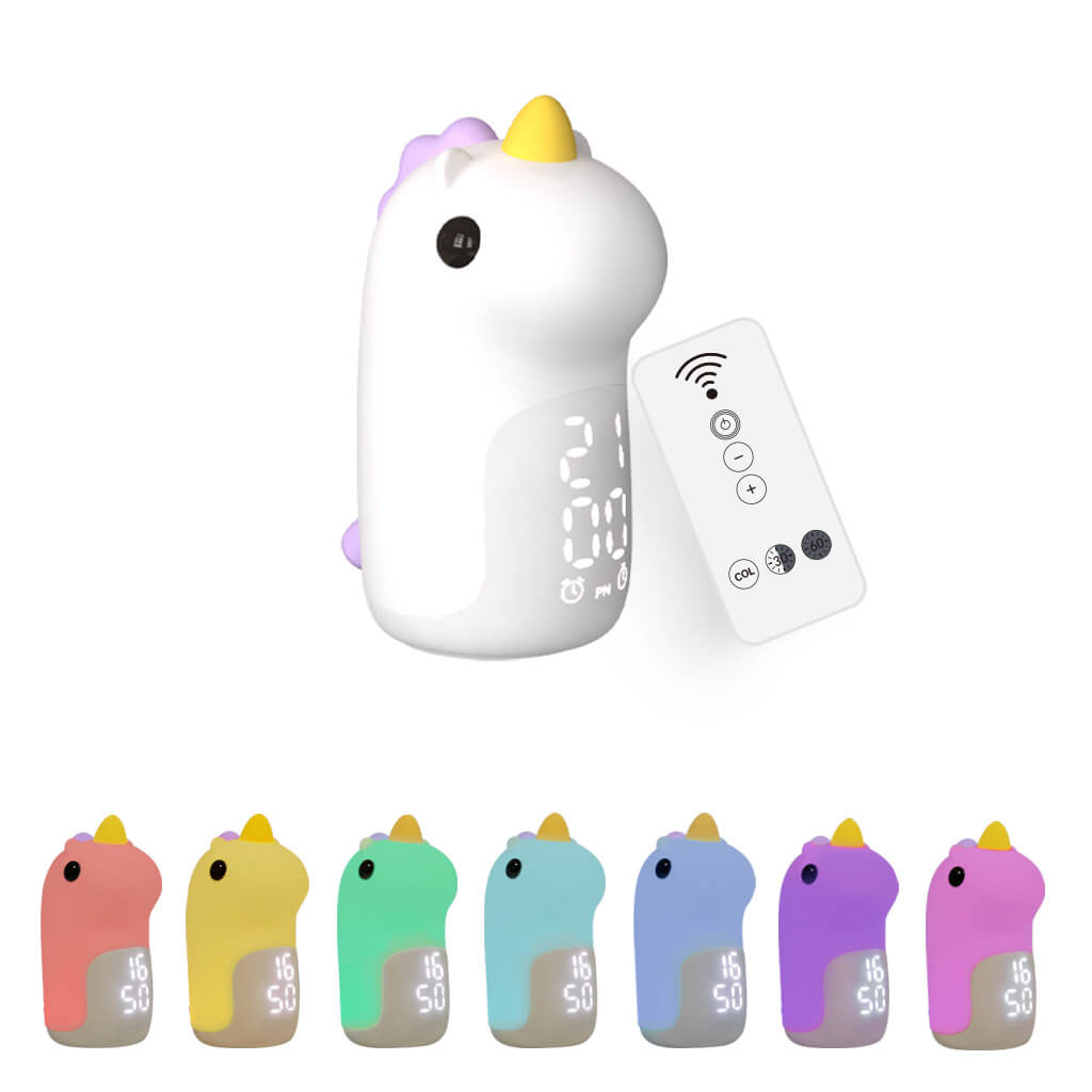 Stornfield | Unilora DreamLight Alarm Clock | Unicorn Design | Timer & LED Night Light | Nursery Decor