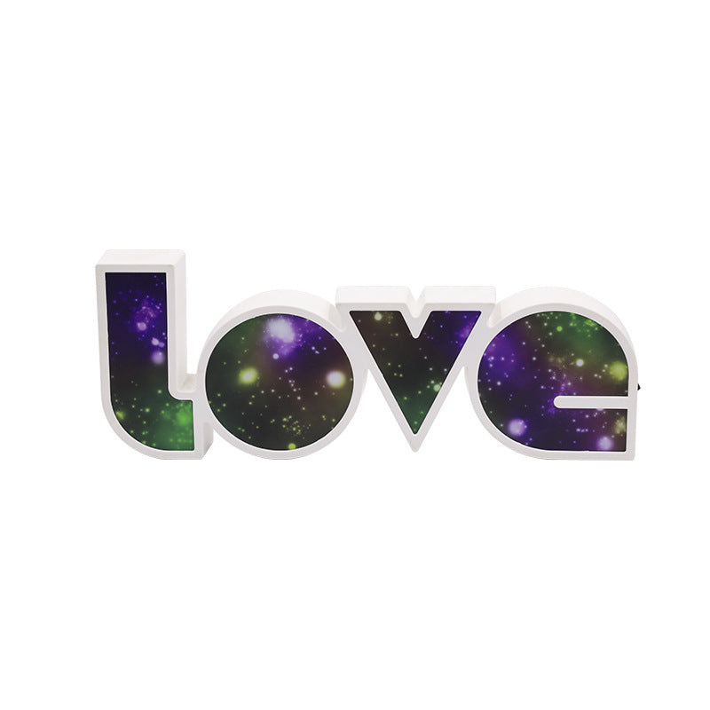 Stornfield | PS LOVE Letters Waterproof LED Table Lamp Modern Art Deco for Bedroom
