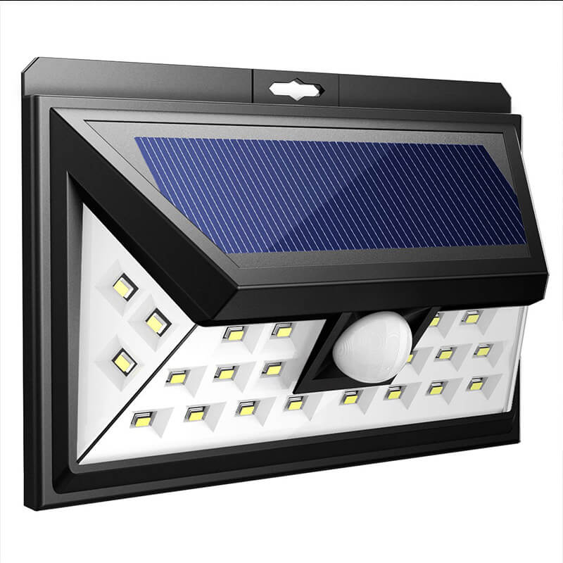 Outdoor Solar Trapezoid Body Sensor Waterproof LED Patio Wall Sconce Lamp | Stornfield