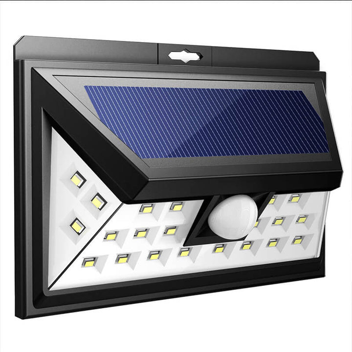 Outdoor Solar Trapezoid Body Sensor Waterproof LED Patio Wall Sconce Lamp | Stornfield