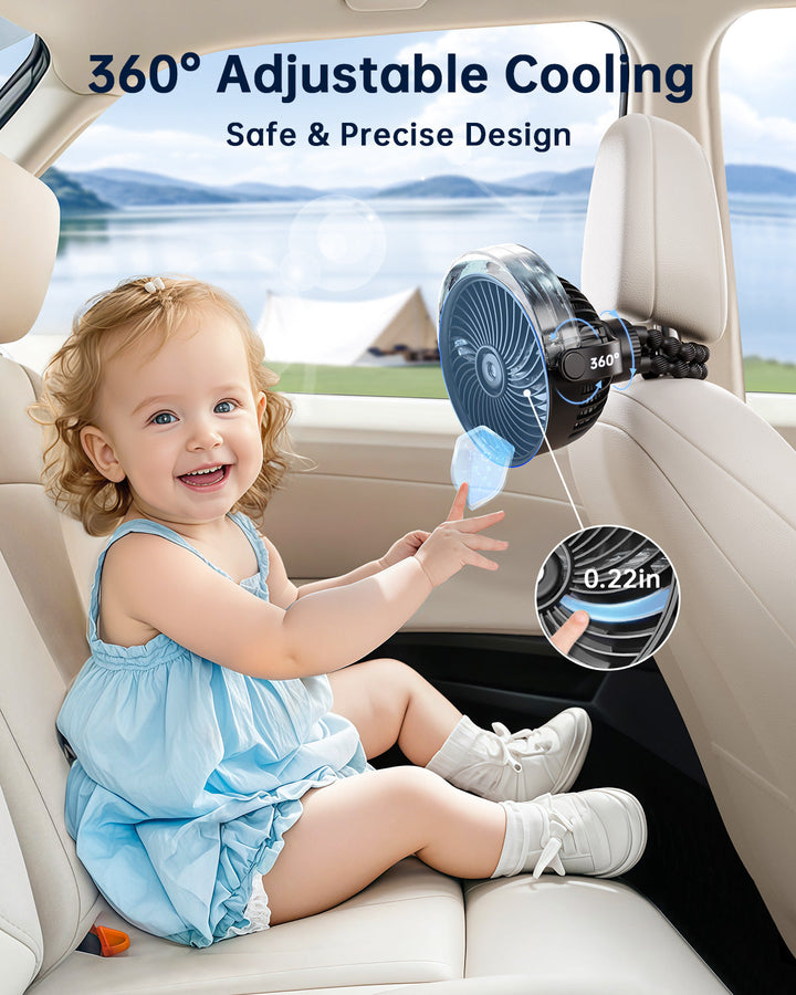 Misting Stroller Fan – Portable Baby Fan with Spray | Stornfield