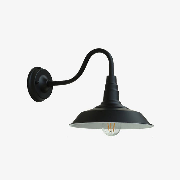 Stornfield | Noctura Classic Wall Lamp | Vintage Design | Iron Frame with Round Glass Lampshade | 1-Light Dining Room Lighting