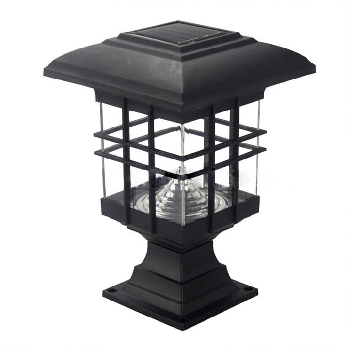 Modern Simplicity Solar Square Pillar LED Outdoor Lawn Landscape For Garden | Stornfield