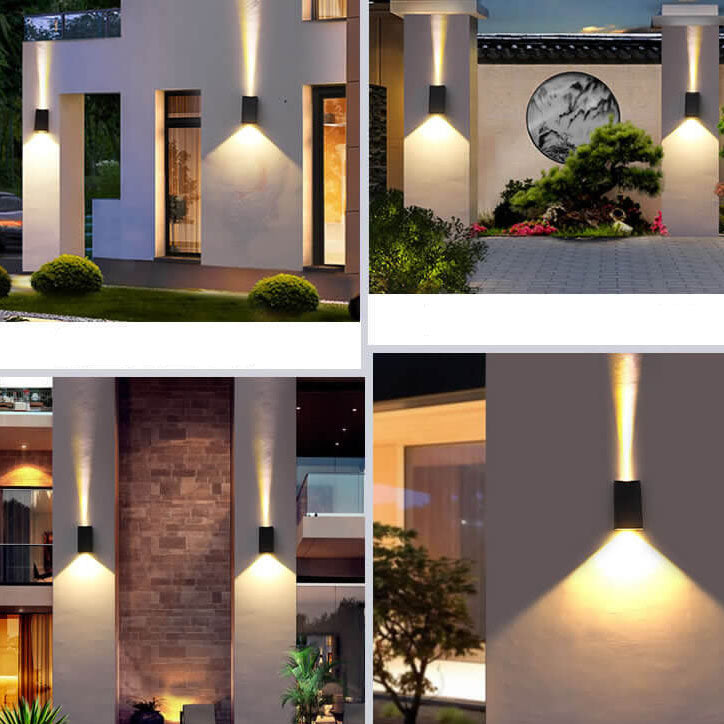 Solar Simple Trapezoid Outdoor Waterproof LED Wall Sconce Lamp | Stornfield