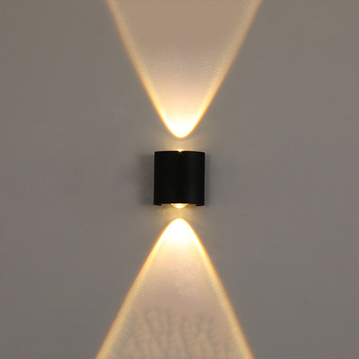 Modern Outdoor Arc Up and Down Spotlight LED Outdoor Waterproof Wall Sconce Lamp | Stornfield