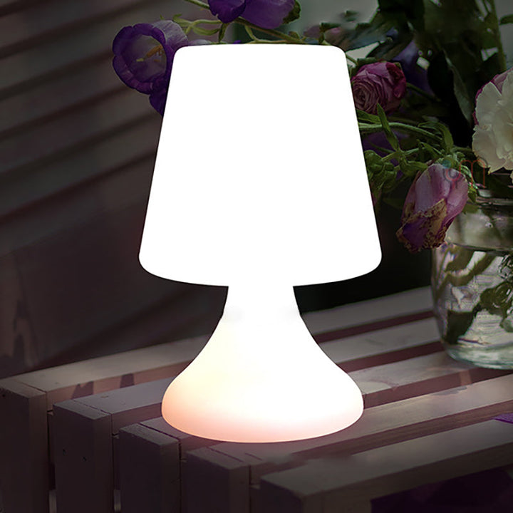 Modern Minimalist PE Cup Shape USB LED Table Lamp Night Light For Outdoor Patio | Stornfield
