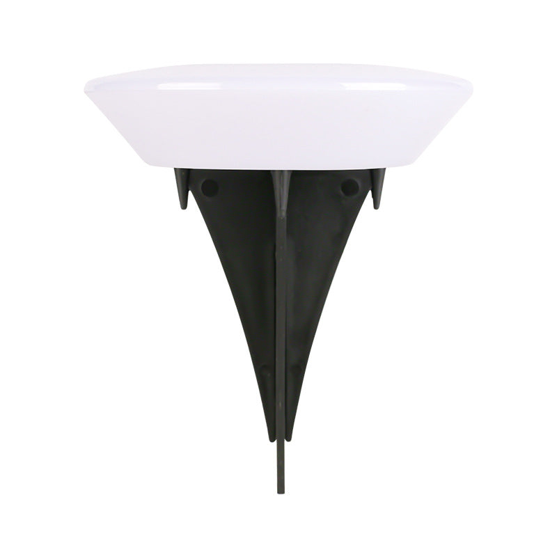 Modern Simplicity Solar Waterproof PP PS Round Conic LED Landscape Lighting Outdoor Light For Garden | Stornfield